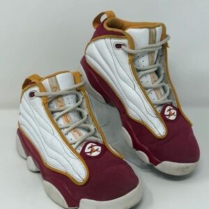 Nike Kids Air Jordan Pro Strong White Lace-Up Sneaker Shoes Size 1.5